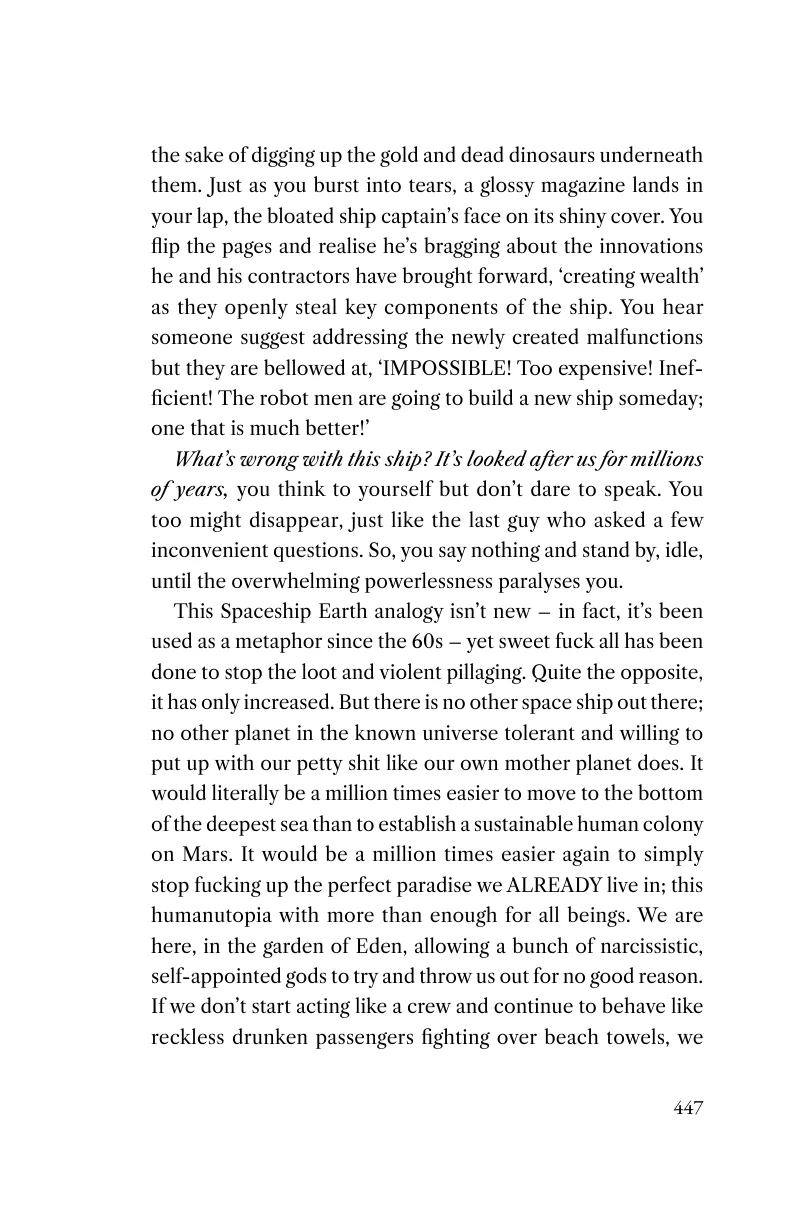 Printed page 447 of It's The Environment, Stupid!