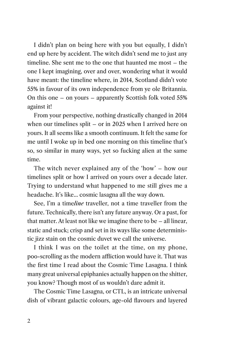 Printed page 2 of A Wee Word Before We Begin