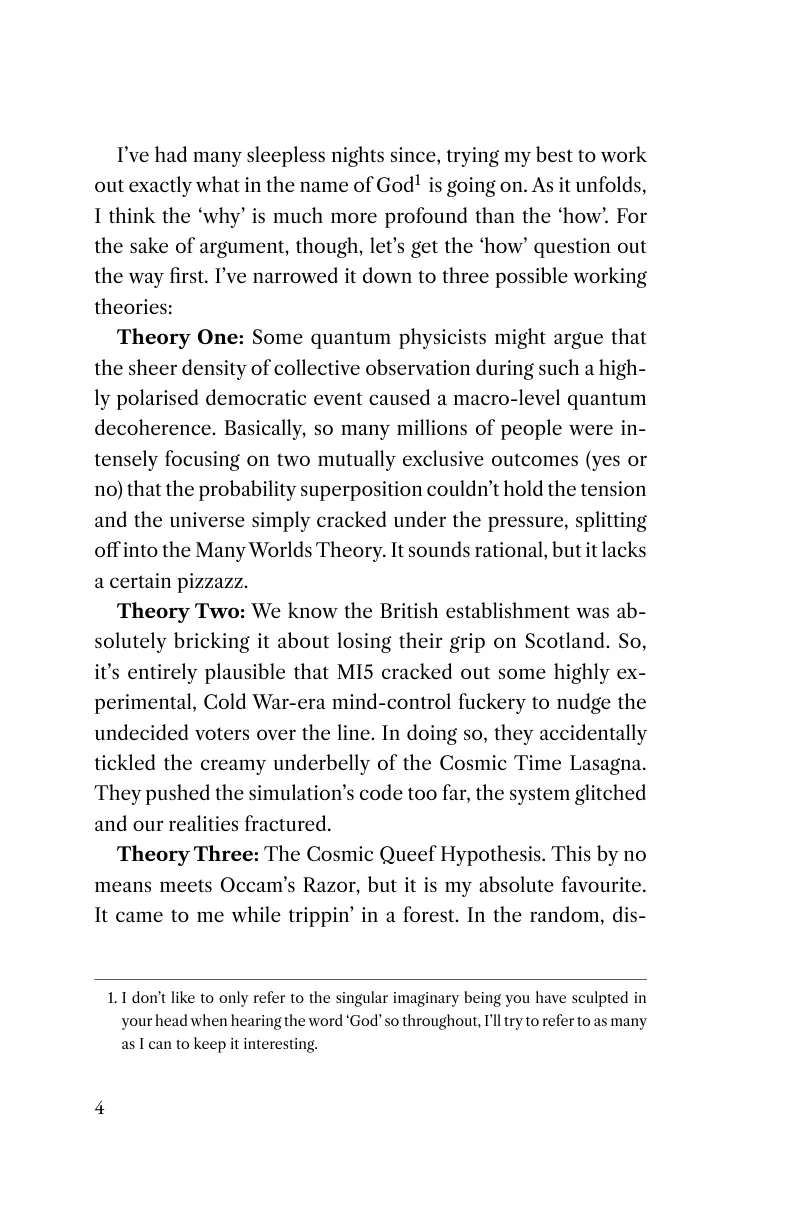 Printed page 4 of A Wee Word Before We Begin