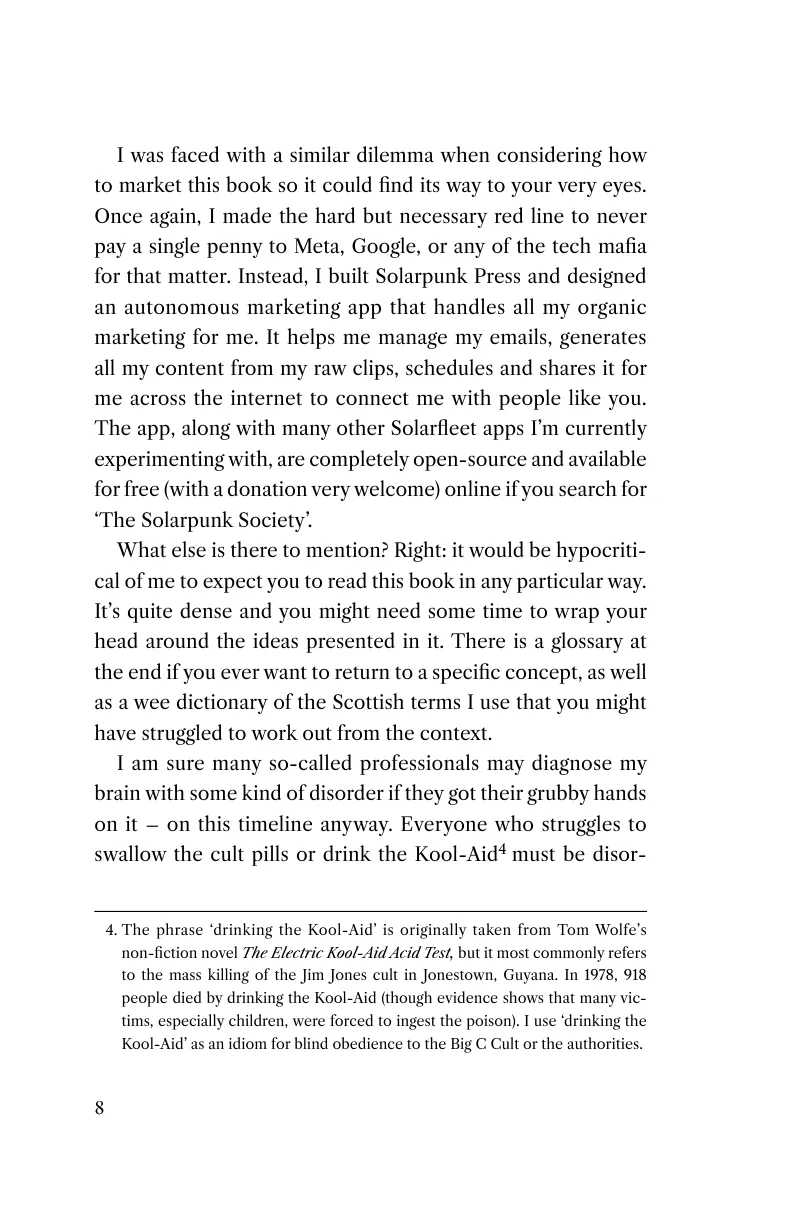 Printed page 8 of A Wee Word Before We Begin